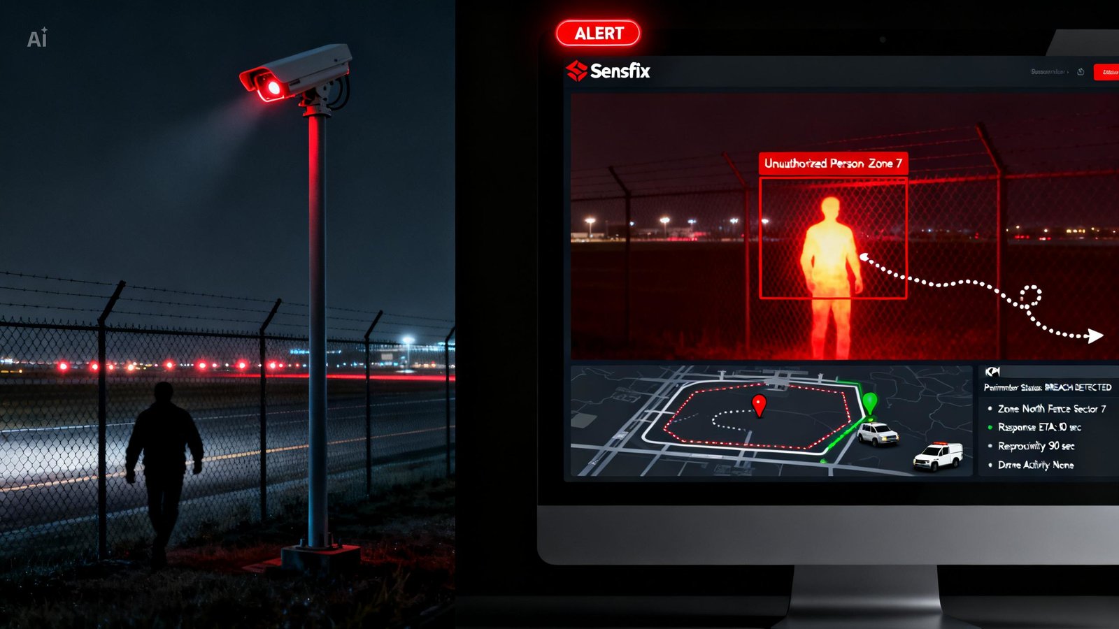Airport security and perimeter monitoring